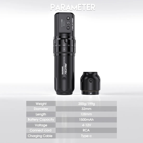Dragonhawk Fold Pro Wireless Çift Bataryalı 2.4 - 4.2 mm Stroke