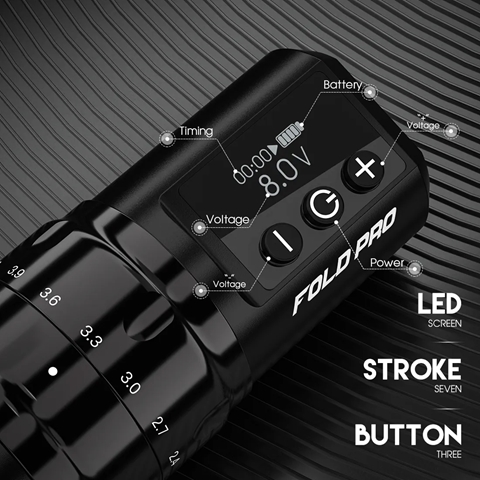 Dragonhawk Fold Pro Wireless Çift Bataryalı 2.4 - 4.2 mm Stroke