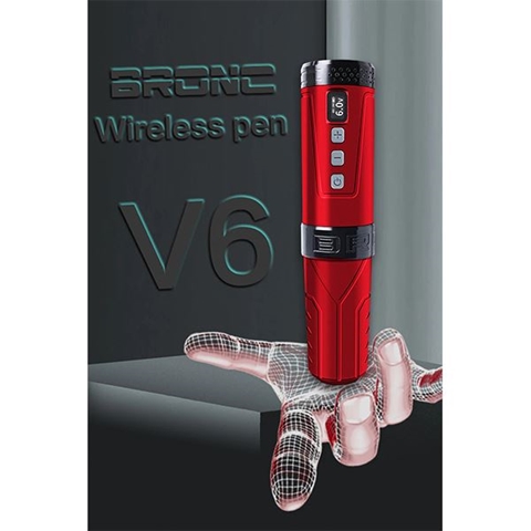 BRONC Wireless Tattoo Pen V6 Red