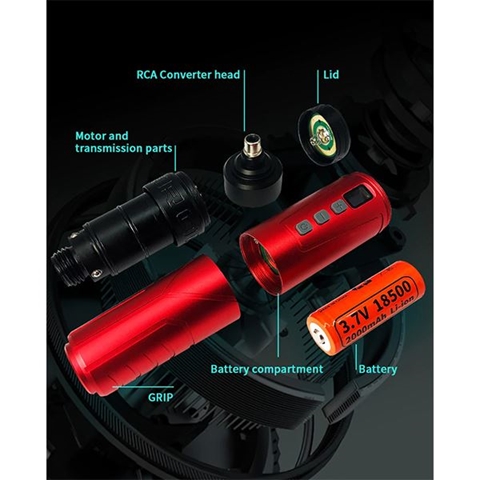 BRONC Wireless Tattoo Pen V6 Silver