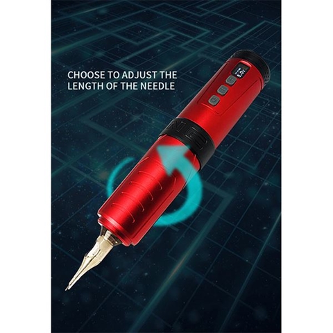 BRONC Wireless Tattoo Pen V6 Red