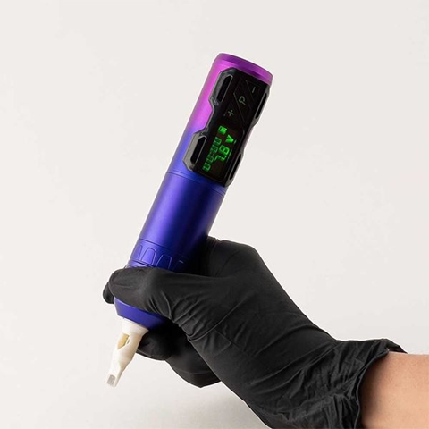 EZ P2S Wireless Battery Tattoo Pen 4.0 mm Stroke - Purple Gradient