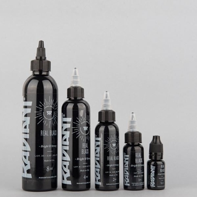 Radiant Real Black 4 oz - 120 ml Siyah Dövme Boyası