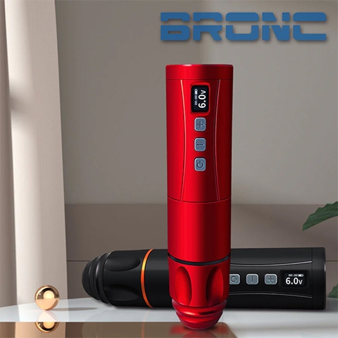 BRONC WIRELESS TATTOO PEN V7 4.0 Stroke Red