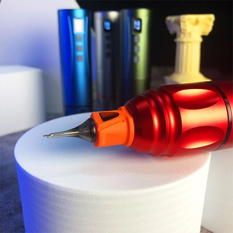 BRONC WIRELESS TATTOO PEN V7 4.0 Stroke Red