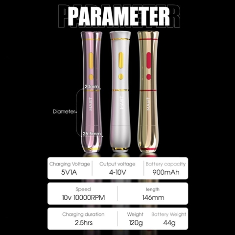 Mast P40 2.5MM Stroke Gold